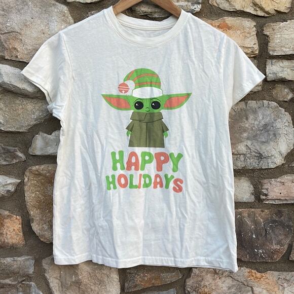 Star Wars Yoda Happy Holidays short sleeve t-shirt size small - Picture 5 of 7